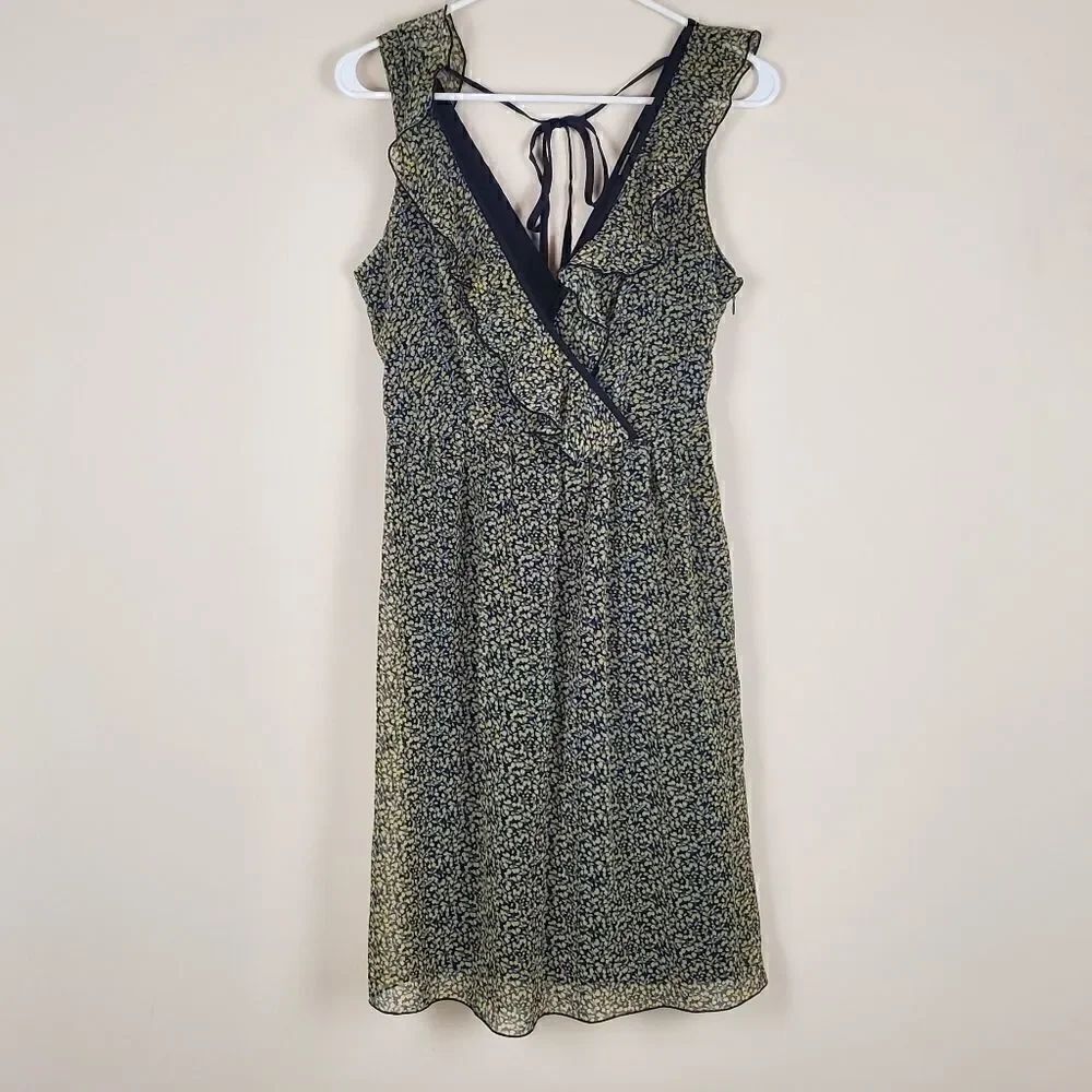 Johnny Martin Yellow Rose Print Dress Size 7